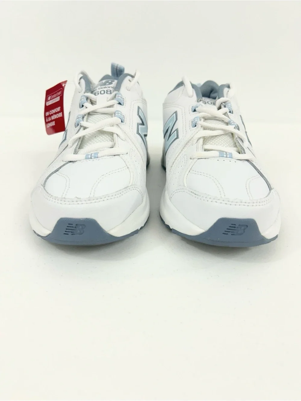 New Balance WX608v5 Sneakers White and Light Blue